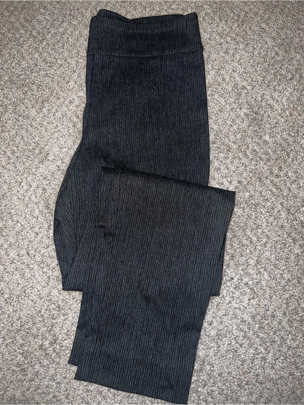 Ribbed Black Women’s Jeggings - Stretch Comfort Fit
